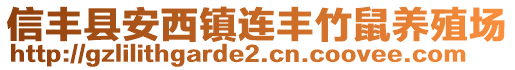 信豐縣安西鎮(zhèn)連豐竹鼠養(yǎng)殖場(chǎng)