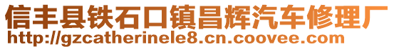 信豐縣鐵石口鎮(zhèn)昌輝汽車修理廠