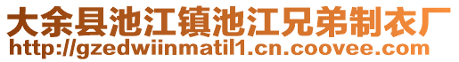 大余縣池江鎮(zhèn)池江兄弟制衣廠