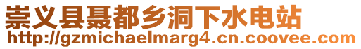 崇義縣聶都鄉(xiāng)洞下水電站