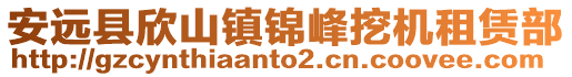 安遠縣欣山鎮錦峰挖機租賃部
