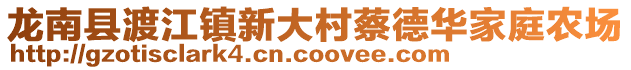 龙南县渡江镇新大村蔡德华家庭农场