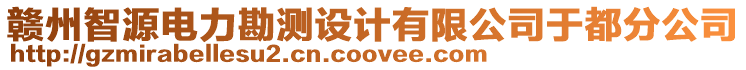 贛州智源電力勘測(cè)設(shè)計(jì)有限公司于都分公司