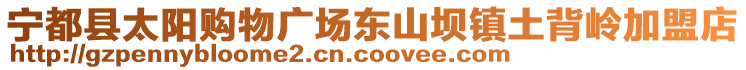 寧都縣太陽購物廣場東山壩鎮土背嶺加盟店