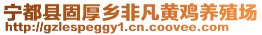 寧都縣固厚鄉(xiāng)非凡黃雞養(yǎng)殖場(chǎng)