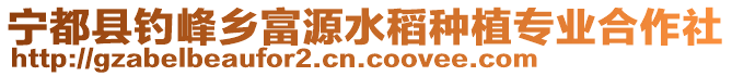 寧都縣釣峰鄉(xiāng)富源水稻種植專業(yè)合作社