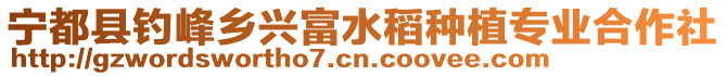 寧都縣釣峰鄉(xiāng)興富水稻種植專業(yè)合作社