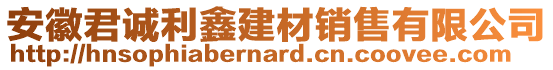 安徽君誠(chéng)利鑫建材銷售有限公司