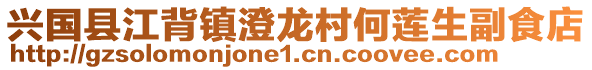 興國(guó)縣江背鎮(zhèn)澄龍村何蓮生副食店