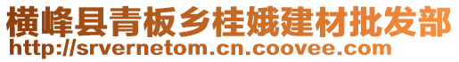 橫峰縣青板鄉(xiāng)桂娥建材批發(fā)部