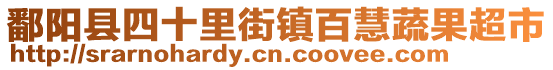 鄱陽縣四十里街鎮(zhèn)百慧蔬果超市