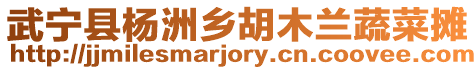 武寧縣楊洲鄉(xiāng)胡木蘭蔬菜攤