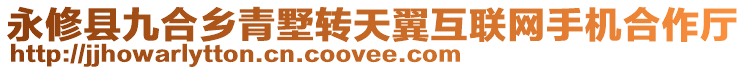 永修縣九合鄉青墅轉天翼互聯網手機合作廳