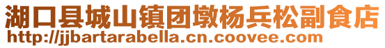 湖口縣城山鎮(zhèn)團(tuán)墩楊兵松副食店