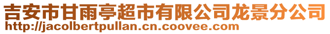 吉安市甘雨亭超市有限公司龍景分公司