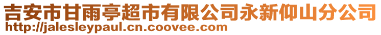 吉安市甘雨亭超市有限公司永新仰山分公司