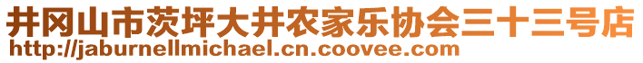 井岡山市茨坪大井農(nóng)家樂(lè)協(xié)會(huì)三十三號(hào)店