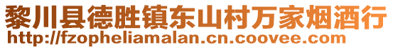 黎川县德胜镇东山村万家烟酒行