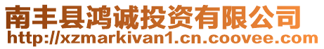 南豐縣鴻誠(chéng)投資有限公司