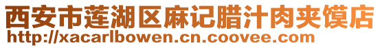 西安市蓮湖區(qū)麻記臘汁肉夾饃店