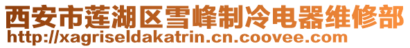 西安市蓮湖區雪峰制冷電器維修部