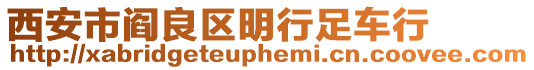 西安市閻良區(qū)明行足車行