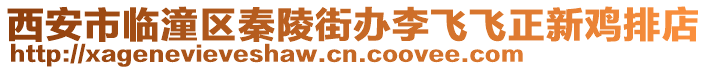 西安市臨潼區(qū)秦陵街辦李飛飛正新雞排店