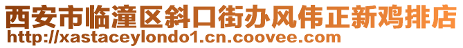 西安市临潼区斜口街办风伟正新鸡排店