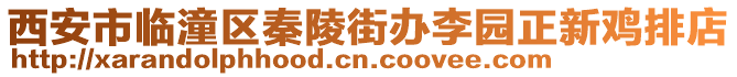 西安市临潼区秦陵街办李园正新鸡排店