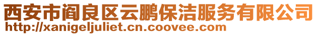 西安市閻良區(qū)云鵬保潔服務(wù)有限公司