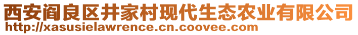 西安閻良區(qū)井家村現(xiàn)代生態(tài)農(nóng)業(yè)有限公司