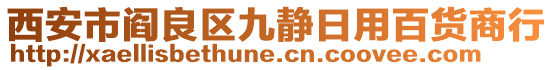 西安市閻良區(qū)九靜日用百貨商行