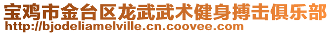 寶雞市金臺(tái)區(qū)龍武武術(shù)健身搏擊俱樂(lè)部