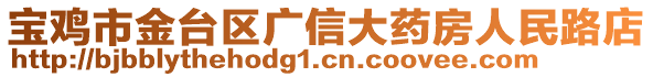 寶雞市金臺(tái)區(qū)廣信大藥房人民路店