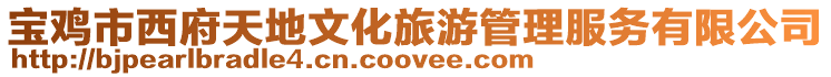 寶雞市西府天地文化旅游管理服務有限公司