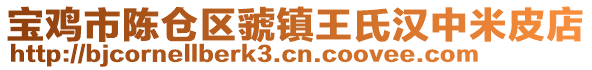 寶雞市陳倉區虢鎮王氏漢中米皮店