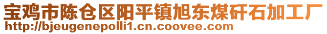 寶雞市陳倉(cāng)區(qū)陽(yáng)平鎮(zhèn)旭東煤矸石加工廠