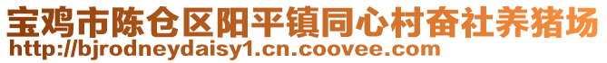 寶雞市陳倉區(qū)陽平鎮(zhèn)同心村奮社養(yǎng)豬場