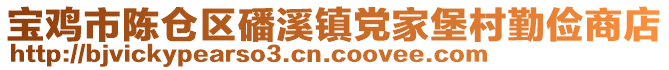 寶雞市陳倉區(qū)磻溪鎮(zhèn)黨家堡村勤儉商店