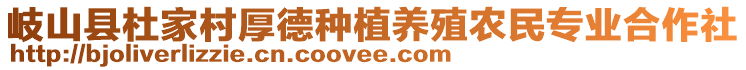 岐山縣杜家村厚德種植養(yǎng)殖農(nóng)民專業(yè)合作社