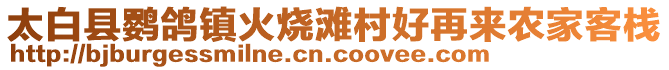 太白县鹦鸽镇火烧滩村好再来农家客栈