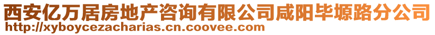 西安億萬居房地產(chǎn)咨詢有限公司咸陽畢塬路分公司