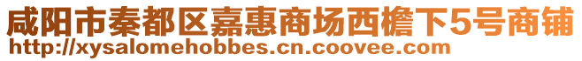 咸陽市秦都區(qū)嘉惠商場西檐下5號商鋪