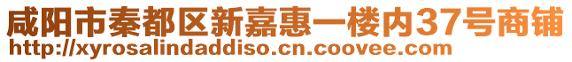 咸陽市秦都區(qū)新嘉惠一樓內(nèi)37號商鋪