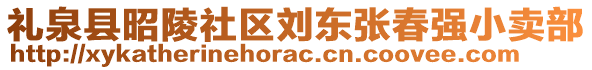 禮泉縣昭陵社區(qū)劉東張春強小賣部