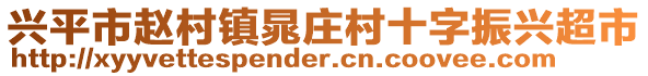 興平市趙村鎮(zhèn)晁莊村十字振興超市