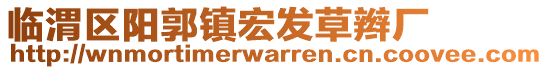 臨渭區(qū)陽郭鎮(zhèn)宏發(fā)草辮廠