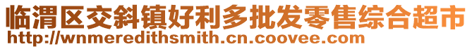 临渭区交斜镇好利多批发零售综合超市