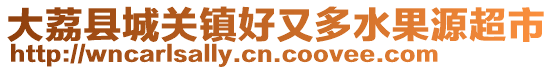 大荔縣城關(guān)鎮(zhèn)好又多水果源超市