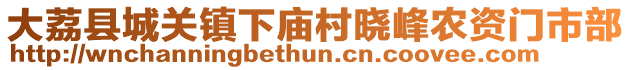 大荔县城关镇下庙村晓峰农资门市部